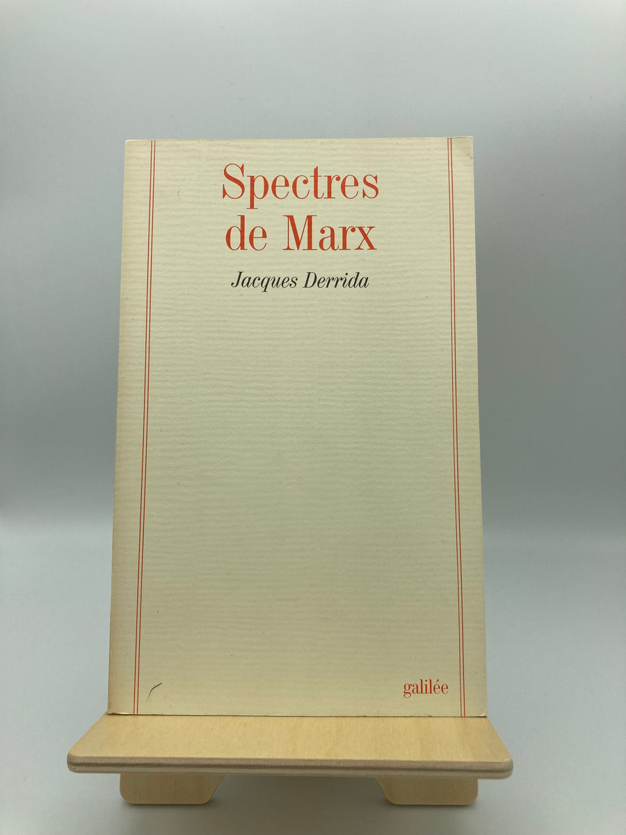 Derrida, Jacques. Spectres de Marx.