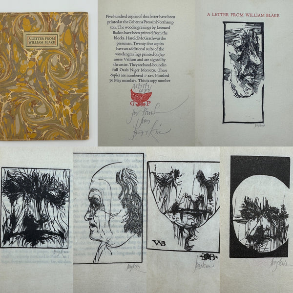 (Baskin, Leonard) A Letter from William Blake