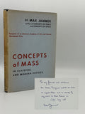 Jammer, Max.  Concepts of Mass