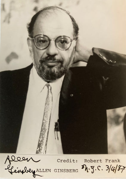 Ginsberg, Allen.  Signed Photograph
