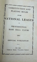 Constitution and Playing Rules of the National League of Professional Base Ball Clubs, 1940