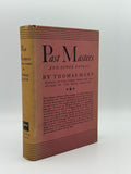 Mann, Thomas. Past Masters and Other Essays