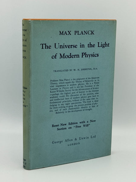 Planck, Max.  The Universe in the Light of Modern Physics
