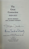 Friedman, Milton; Schwartz, Anna Jacobson. The Great Contraction, 1929-1933