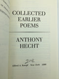 Hecht, Anthony.  Collected Earlier Poems