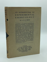 De Beer, G. R.  An Introduction to Experimental Embryology