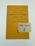 Snyder, Gary.  Six Sections From Mountains and Rivers Without End.