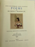 Herrick, Robert.  One Hundred and Eleven Poems. Selected, arranged & illustrated by Sir William Russell Flint