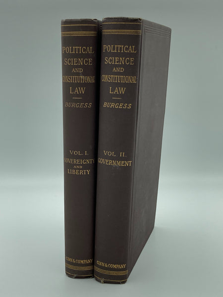Burgess, John W.  Political Science and Comparative Constitutional Law.